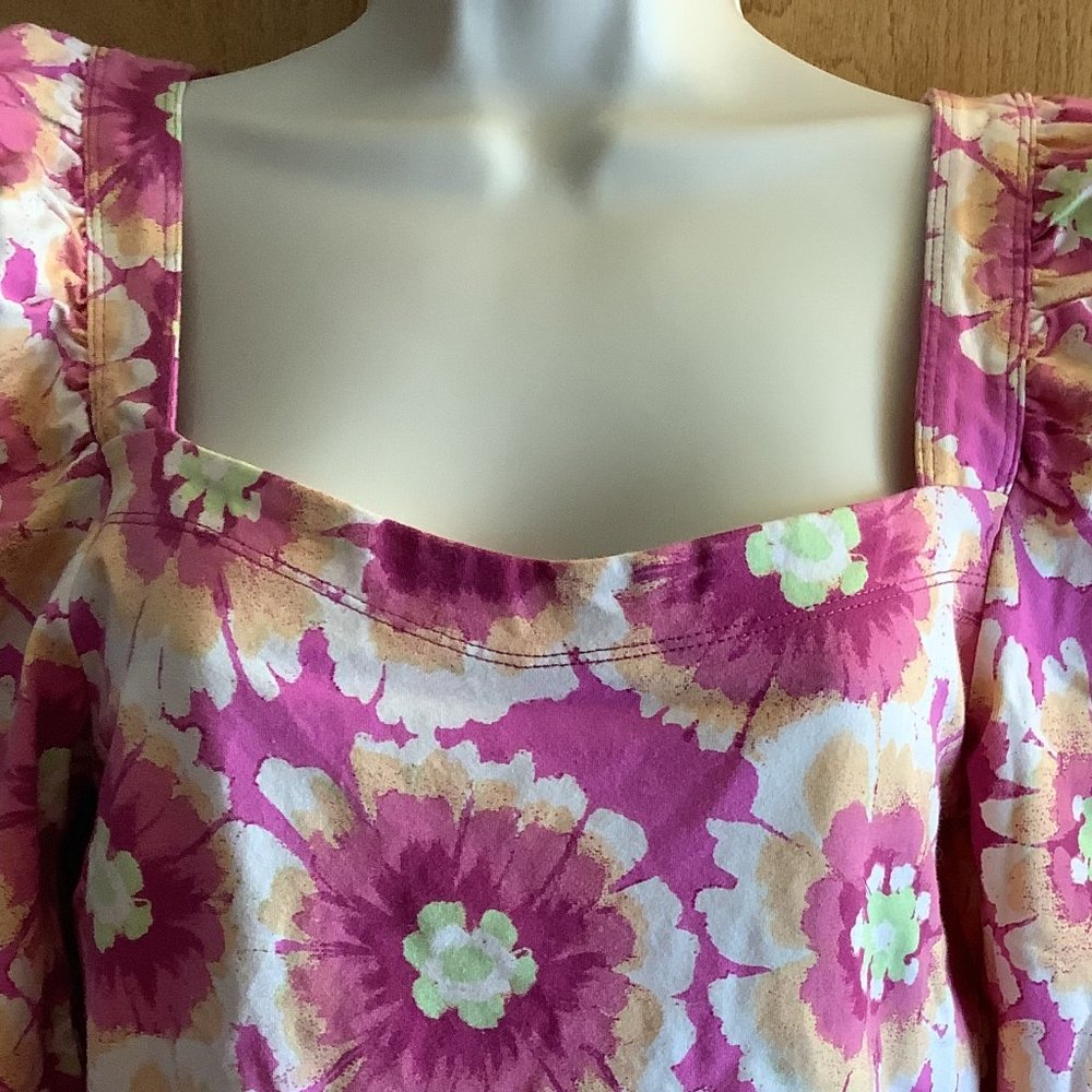 NWT Free People Floral Top Size: Medium - Picture 1 of 8